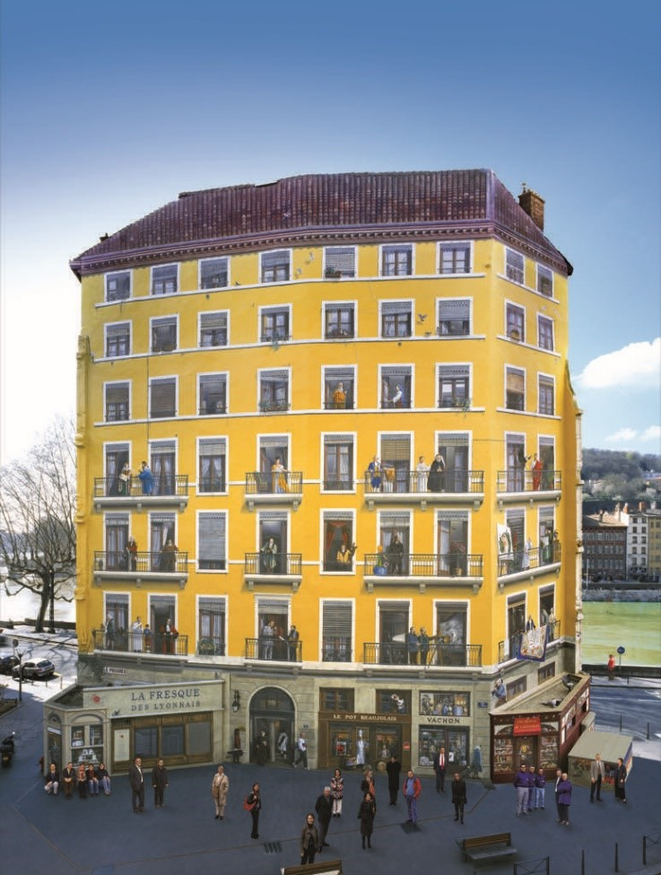 Photographie de la Fresque des Lyonnais, 1995 – Lyon 1er